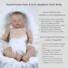 Noah Grey Reborn Baby Boy Doll – 17-Inch Realistic Lifelike Newborn with Weighted Cloth Body, Hand-Painted Details, Magnetic Pacifier & Bottle Gift Set