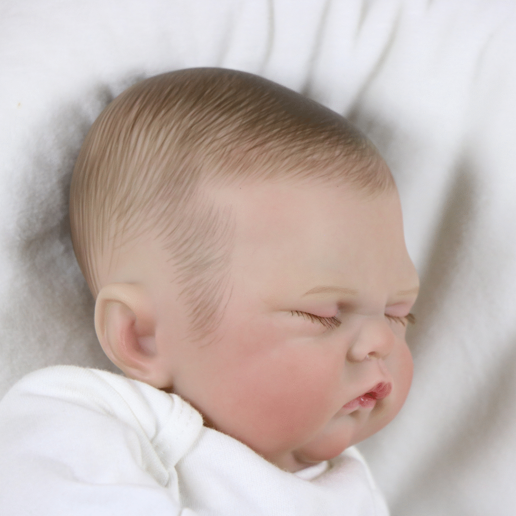 Oliver James Reborn Baby Boy Doll – 17-Inch Realistic Lifelike Newborn with Weighted Cloth Body, Hand-Painted Details, Pacifier & Bottle Gift Set