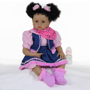 Sweet Prairie Reborn Toddler Doll – 25-Inch African American Lifelike Companion