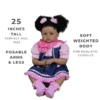 Sweet Prairie Reborn Toddler Doll – 25-Inch African American Lifelike Companion