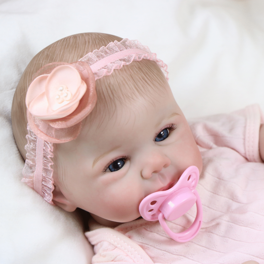 Rosie Mae Reborn Baby Doll – 17-Inch Realistic Newborn Girl with Hand-Painted Vinyl Details and Weighted Body