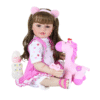 Lila & Lovey Reborn Baby Doll – 22-Inch Realistic Toddler Girl with Stuffed Giraffe Companion