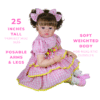 Lila Rose Reborn Toddler Doll – 25-Inch Lifelike Curly-Haired Party Companion