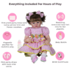 Lila Rose Reborn Toddler Doll – 25-Inch Lifelike Curly-Haired Party Companion
