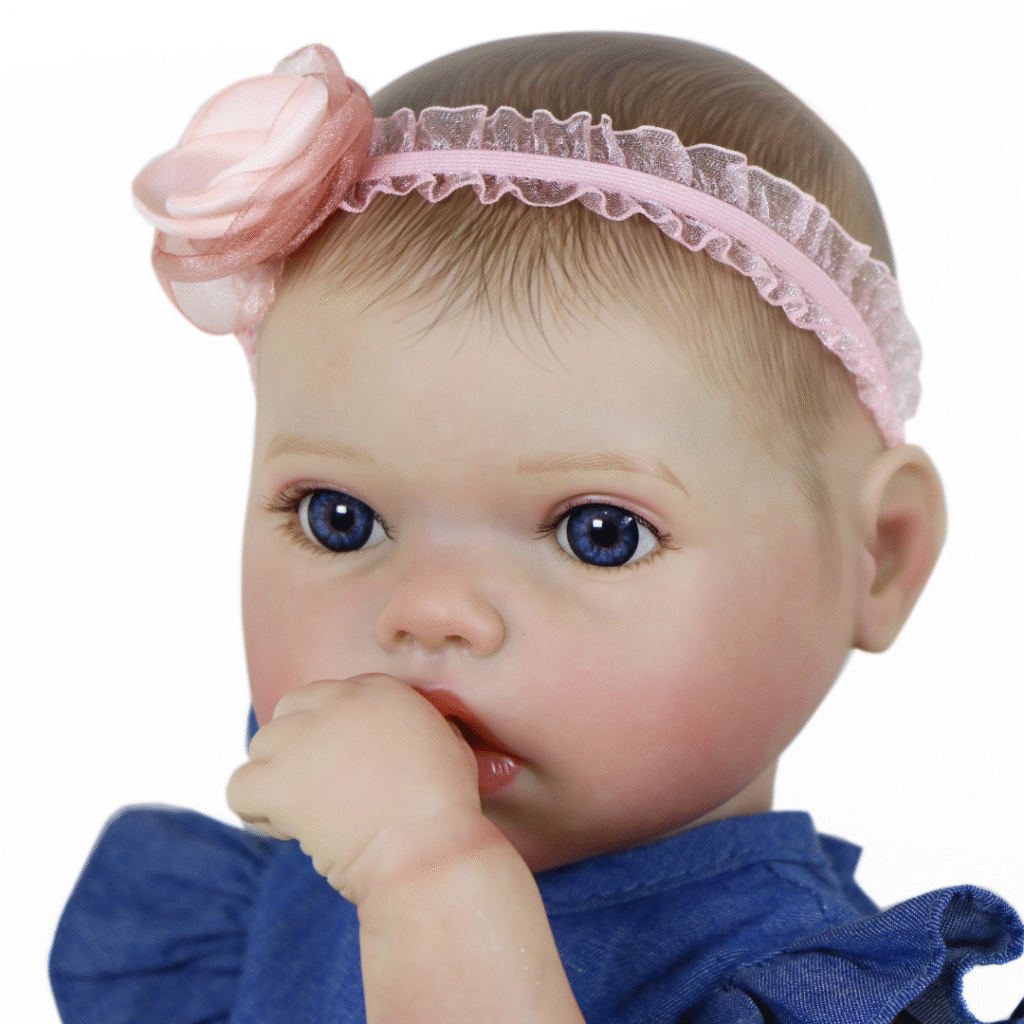 Clara Belle Reborn Baby Doll – 18-Inch Realistic Newborn Girl with Weighted Body and Soft Vinyl Limbs