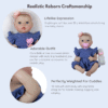 Clara Belle Reborn Baby Doll – 18-Inch Realistic Newborn Girl with Weighted Body and Soft Vinyl Limbs