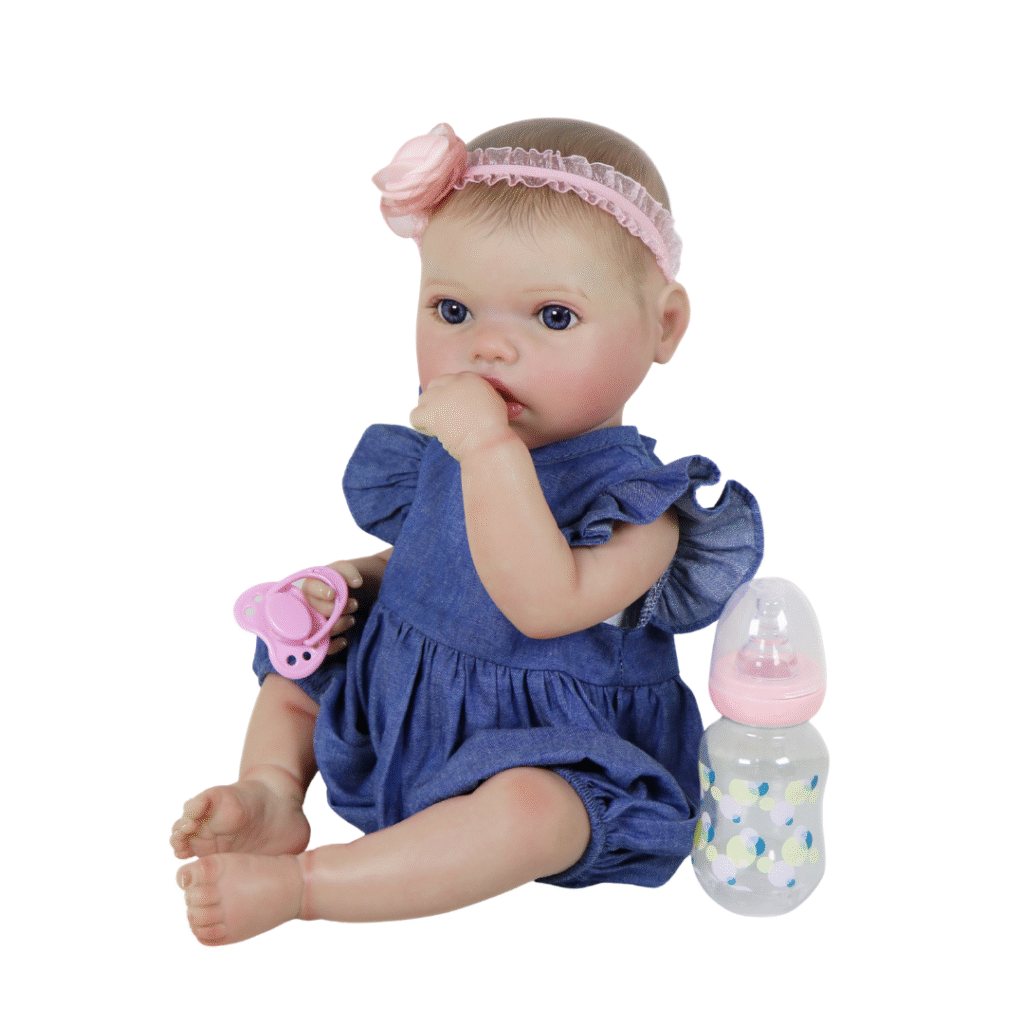Clara Belle Reborn Baby Doll – 18-Inch Realistic Newborn Girl with Weighted Body and Soft Vinyl Limbs