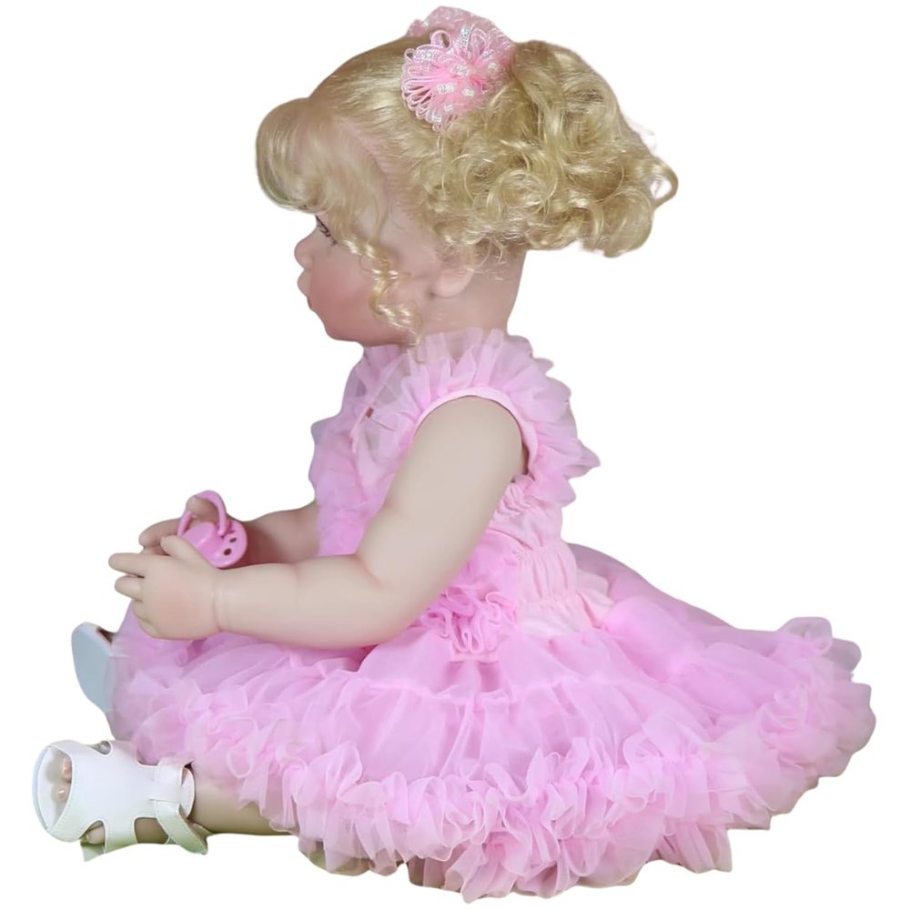 Aubrey Rose – 22-Inch Realistic Reborn Toddler Girl Doll with Blonde Rooted Hair