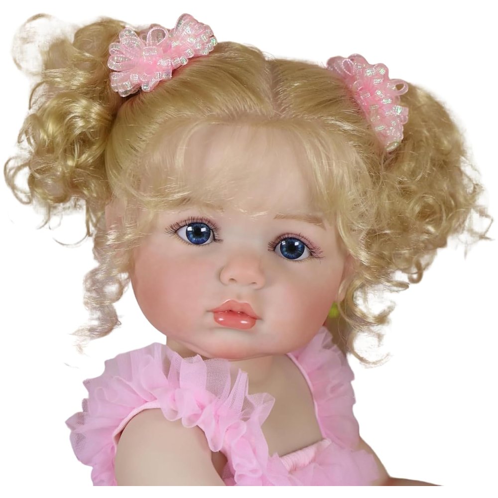 Aubrey Rose – 22-Inch Realistic Reborn Toddler Girl Doll with Blonde Rooted Hair