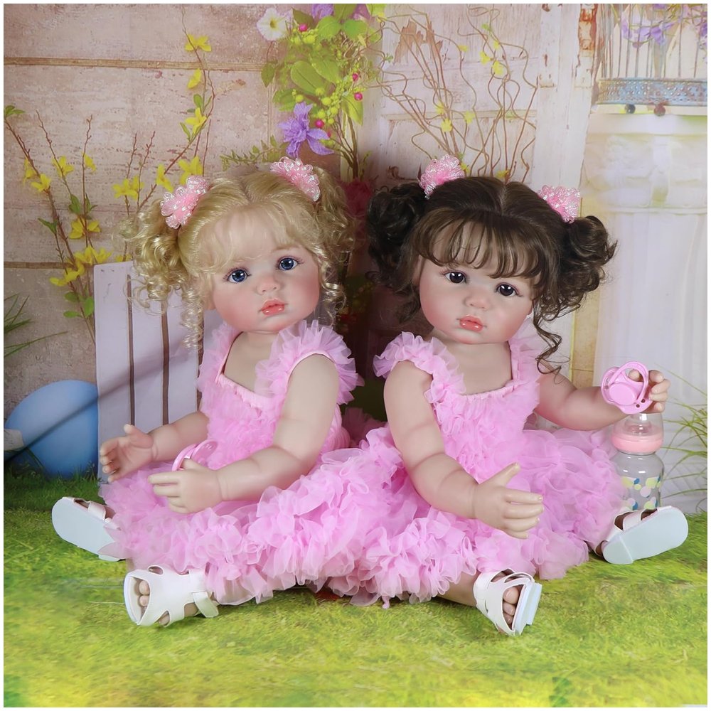 Aubrey Rose – 22-Inch Realistic Reborn Toddler Girl Doll with Blonde Rooted Hair