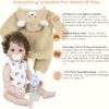 Baby Bear Oliver Reborn Doll – 22-Inch Lifelike Newborn with Bear Outfit