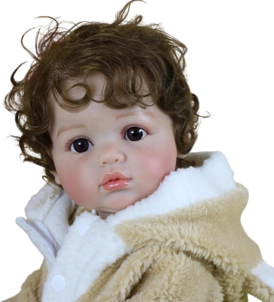 Baby Bear Oliver Reborn Doll – 22-Inch Lifelike Newborn with Bear Outfit