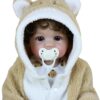 Baby Bear Oliver Reborn Doll – 22-Inch Lifelike Newborn with Bear Outfit