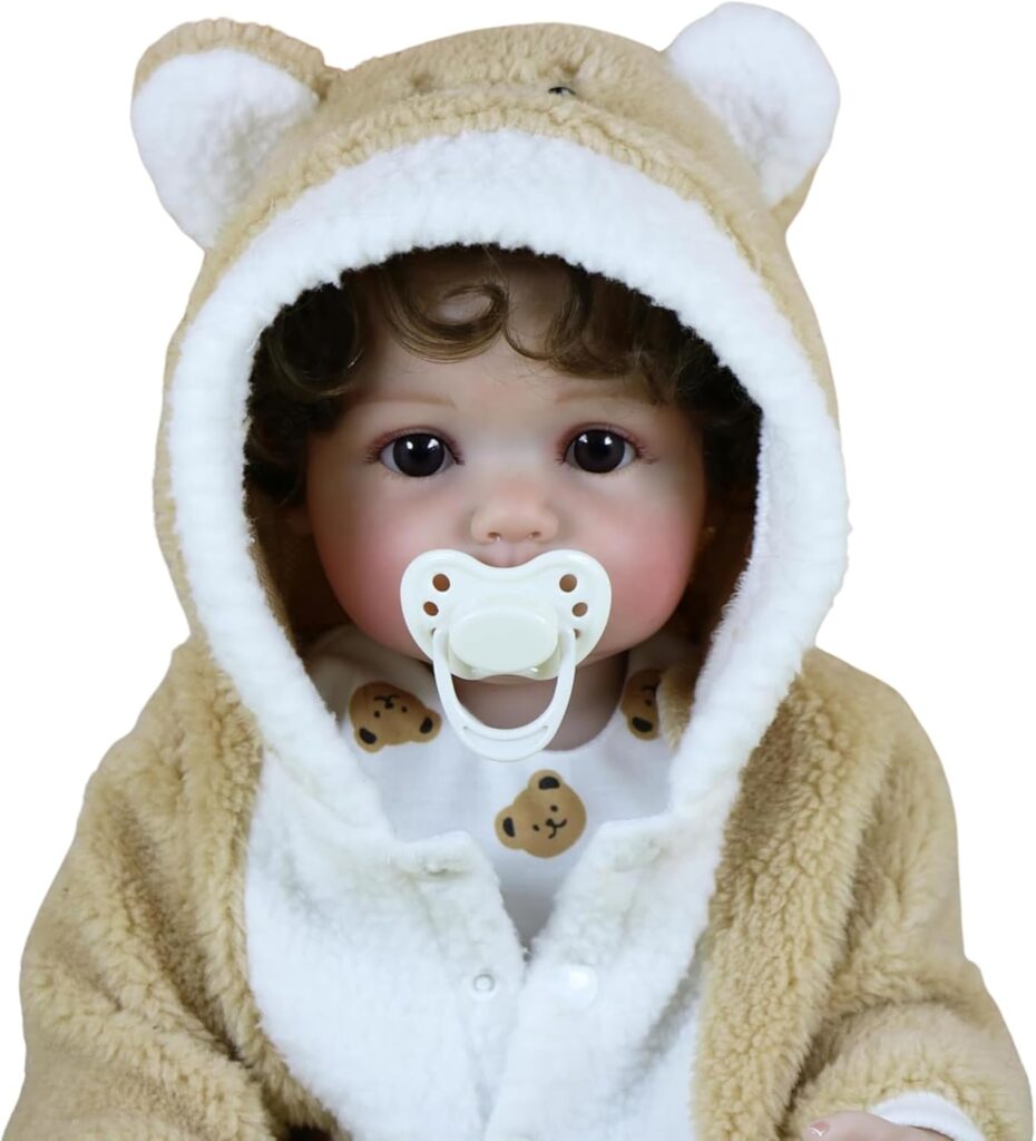 Baby Bear Oliver Reborn Doll – 22-Inch Lifelike Newborn with Bear Outfit