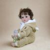 Baby Bear Oliver Reborn Doll – 22-Inch Lifelike Newborn with Bear Outfit