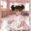 Clara Bloom – 22” Realistic Toddler Doll with Lace Dress