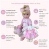Ellie Mae & Bunny Reborn Doll – 22-Inch Lifelike Toddler Girl with Plush Bunny
