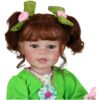 Froggy Girl Reborn Toddler Doll – 22-Inch Lifelike Redhead with Green Eyes