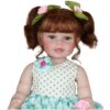 Froggy Girl Reborn Toddler Doll – 22-Inch Lifelike Redhead with Green Eyes
