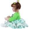 Froggy Girl Reborn Toddler Doll – 22-Inch Lifelike Redhead with Green Eyes