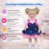 Galaxia Girl reborn toddler accessories set including magnetic pacifier and bottle