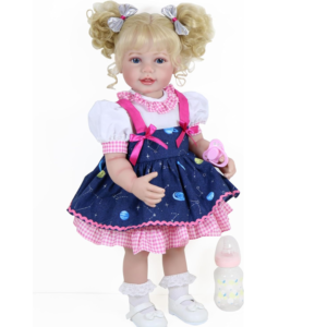 Galaxia Girl 22-inch doll wearing a galaxy themed jumper and pink dress