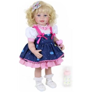 Galaxia Girl Reborn Toddler Doll – 22-Inch Lifelike Blonde Companion