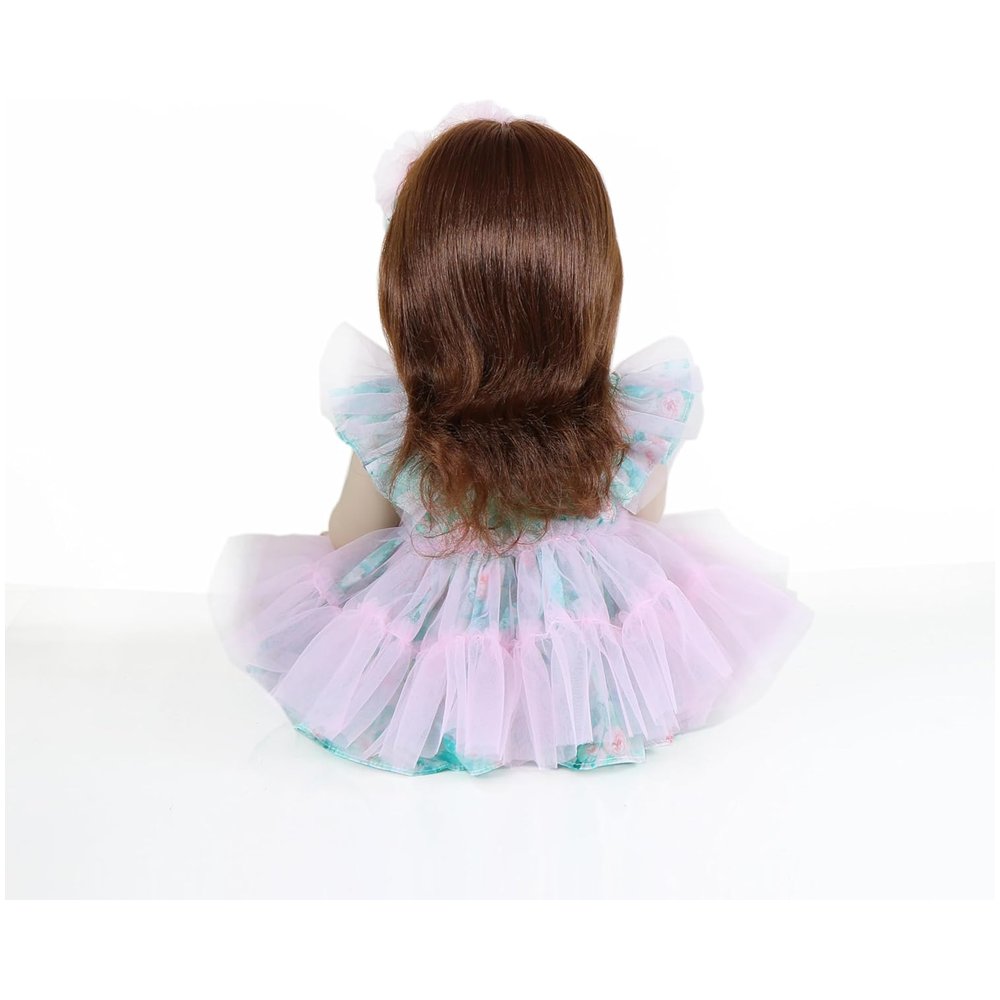 Garden Play Reborn Toddler Doll – 22-Inch Lifelike Redhead with Bunny Plush