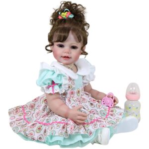 Happy Birthday Girl Reborn Toddler Doll – 22-Inch Lifelike Party Companion