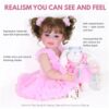 Happy Dance Reborn Toddler Doll – 22-Inch Lifelike Companion with Plush Bunny