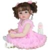 Isla Belle Realistic Toddler Doll – 22” Brunette Princess Companion