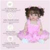 Isla Belle Realistic Toddler Doll – 22” Brunette Princess Companion