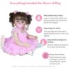 Isla Belle Realistic Toddler Doll – 22” Brunette Princess Companion