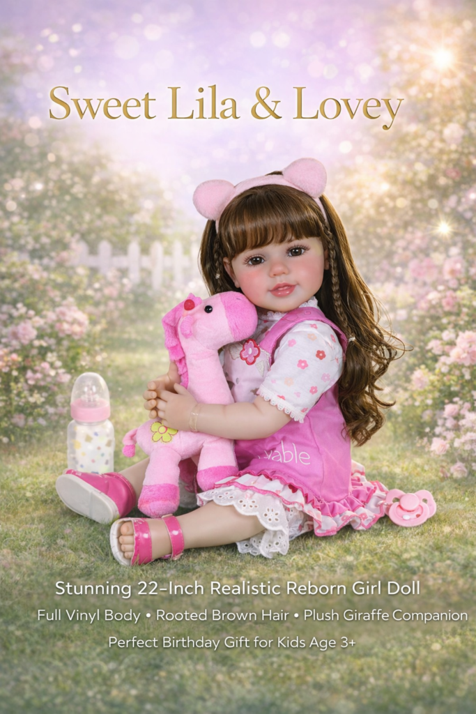 Full vinyl body of Lila Lovey realistic reborn girl for lifelike posing