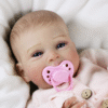 Lily Mae Reborn Baby Doll – 18-Inch Realistic Newborn with Weighted Fabric Body and Hand-Painted Hair