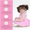Madison in Pink – 22” Lifelike Toddler Doll with Rooted Hair