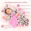 Moo-Cow Dreams Reborn Baby Doll – 22-Inch Lifelike Sleeping Vinyl Companion