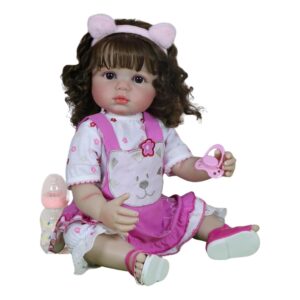 Purrfect Kitty Playtime Baby Doll – 22-Inch Lifelike Toddler with Cat Outfit