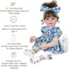 Sweet Daisy Dreams Reborn Toddler Doll – 22-Inch Lifelike Brown-Haired Beauty