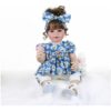 Sweet Daisy Dreams Reborn Toddler Doll – 22-Inch Lifelike Brown-Haired Beauty