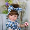 Sweet Daisy Dreams Reborn Toddler Doll – 22-Inch Lifelike Brown-Haired Beauty