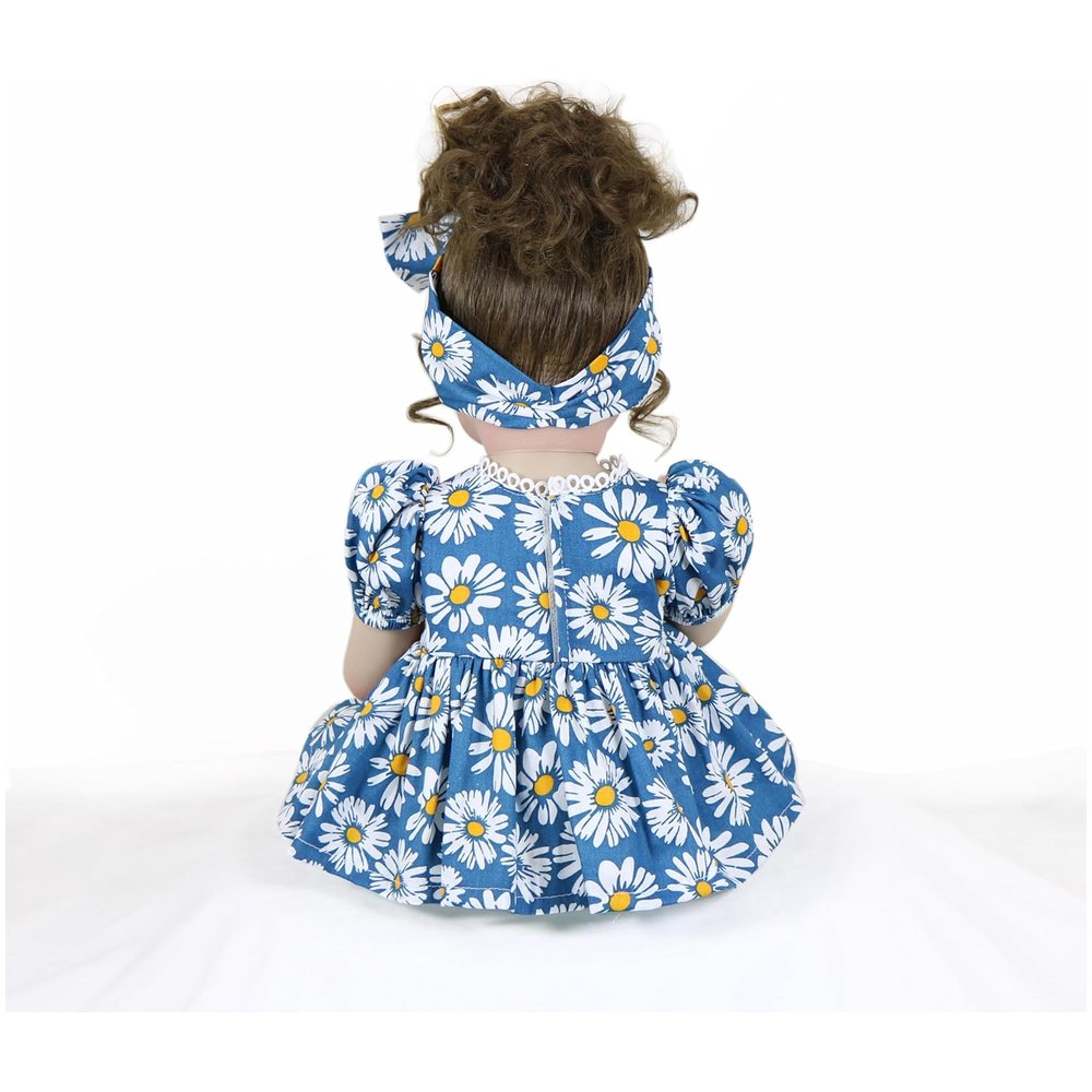 Sweet Daisy Dreams Reborn Toddler Doll – 22-Inch Lifelike Brown-Haired Beauty