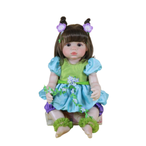 22 inch reborn baby doll blossom belle sitting green outfit