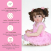 22 inch reborn toddler doll Madison with full vinyl body, safety tested, and complete play set