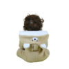 baby bear oliver reborn doll back view showing teddy bear hood detail