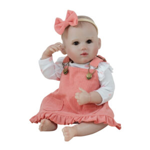Mira Belle Reborn Baby Doll – 20" Realistic Full Vinyl Body with Hand-Painted Hair