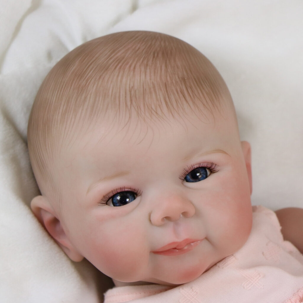 Lily Grace Reborn Baby – 17" Lifelike Newborn with Painted Hair