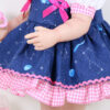 Galaxy Print Dress Outfit for Reborn Dolls – Fits 22-Inch Dolls