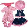 Pink Cowgirl Western Outfit for Reborn Dolls – Fits 25-Inch Dolls