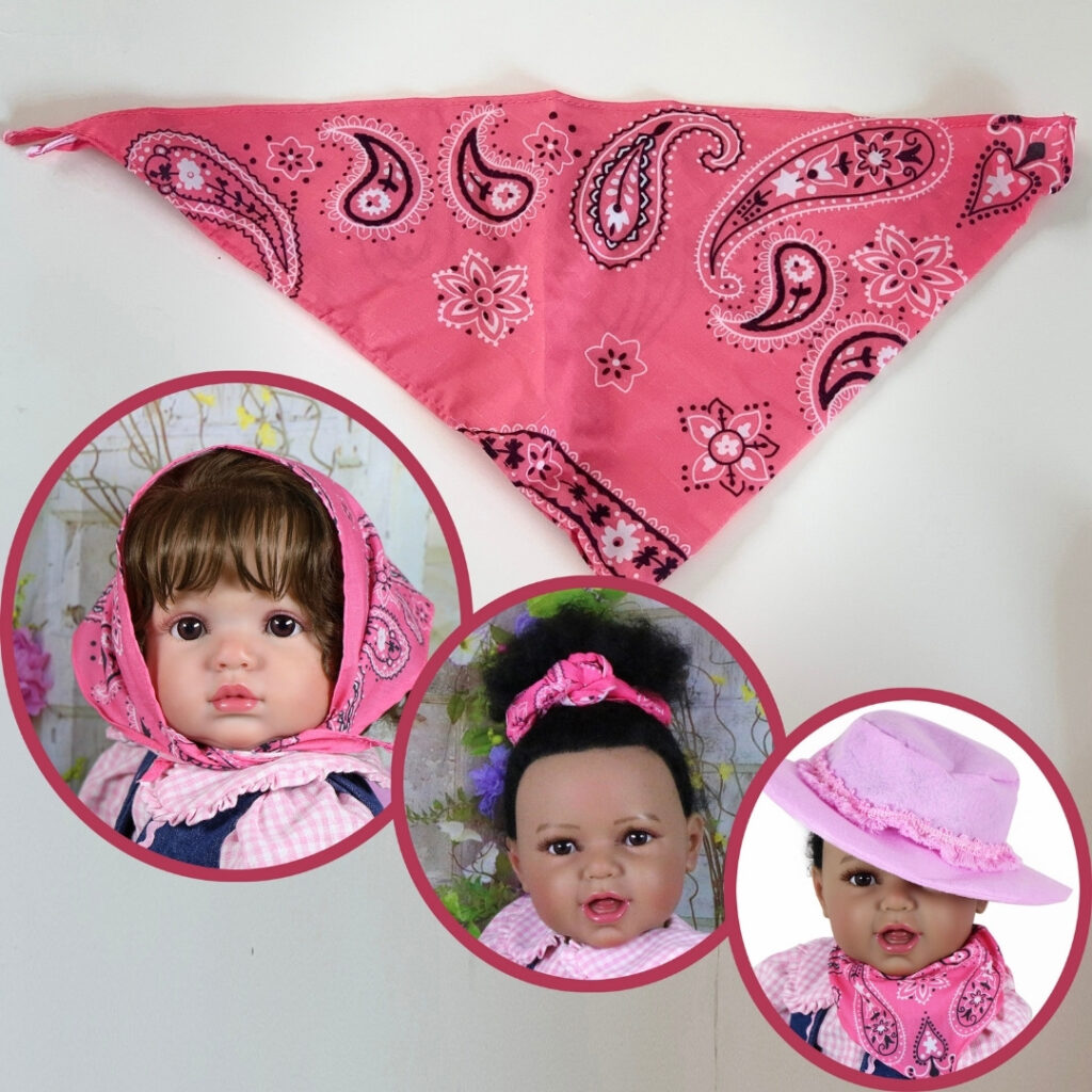 Pink Cowgirl Western Outfit for Reborn Dolls – Fits 25-Inch Dolls